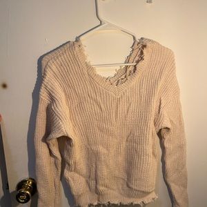 NWT cream knit sweater